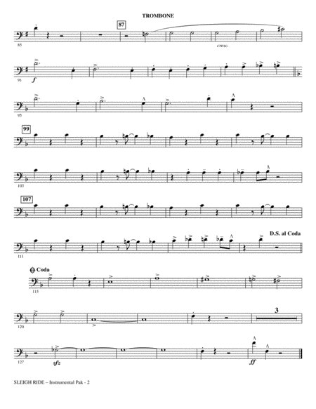 Sleigh Ride Arr Mark Brymer Trombone Page 2