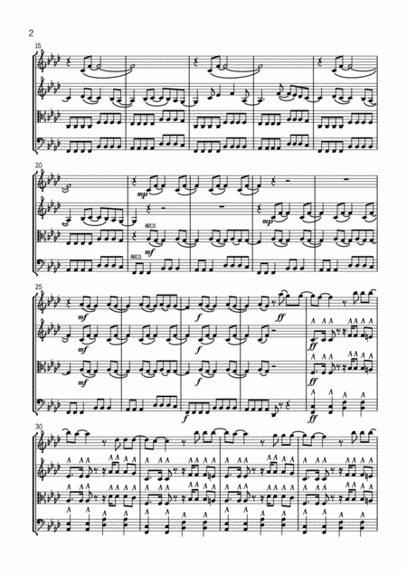 Smells Like Teen Spirit String Quartet Page 2