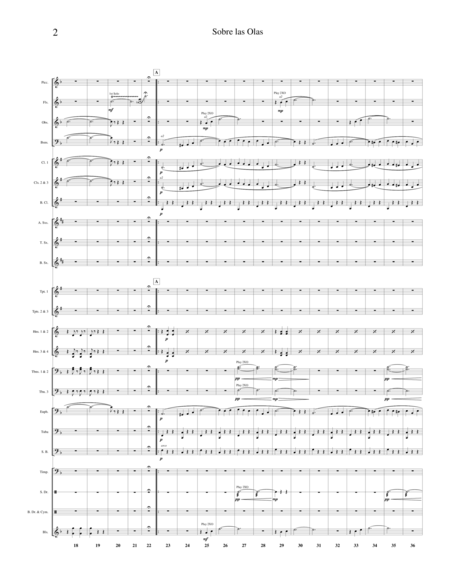 Sobre Las Olas Over The Waves Waltz For Band Page 2