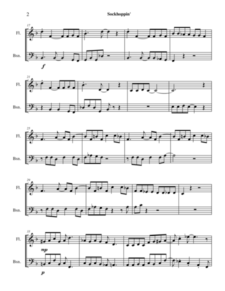 Sockhoppin For Flute And Bassoon Page 2