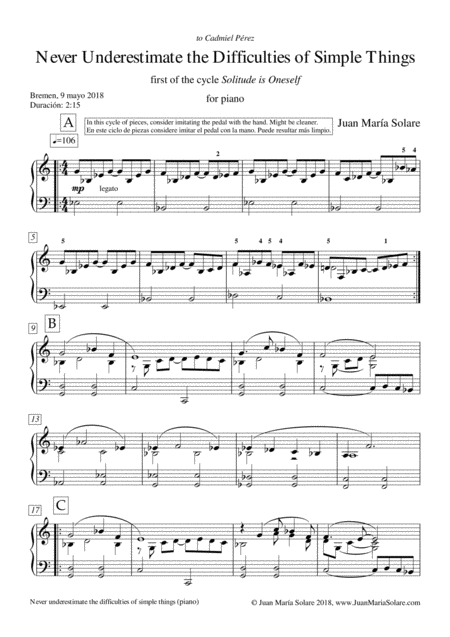 Solitude Is Oneself Piano Page 2