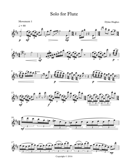 Solo For Flute Dylan Hughes Page 2