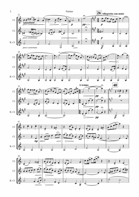 Solveigs Song From Peer Gynt Suite Clarinet Trio Page 2