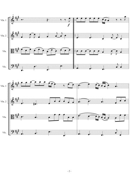 Somebody To Love Queen Arranged For String Quartet Page 2