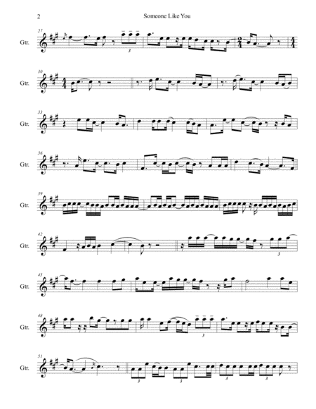 Someone Like You For Guitar Page 2