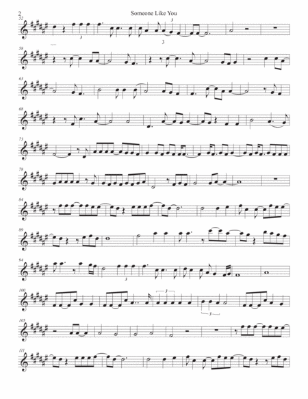 Someone Like You Original Key Alto Sax Page 2