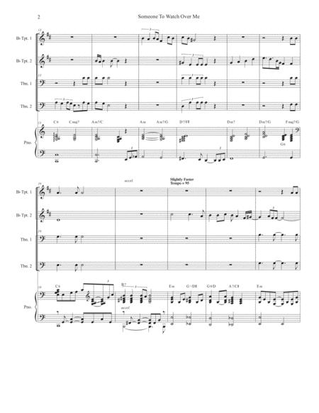 Someone To Watch Over Me Brass Quartet And Piano Alternate Version Page 2