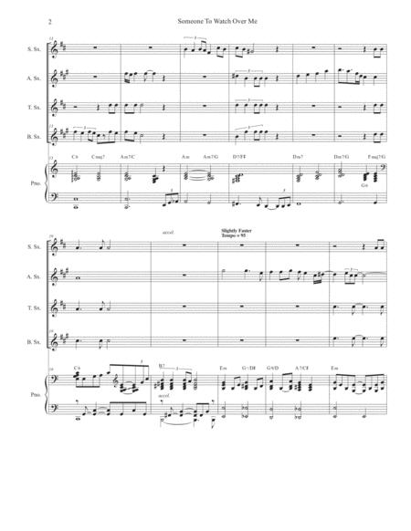 Someone To Watch Over Me Saxophone Quartet And Piano Page 2