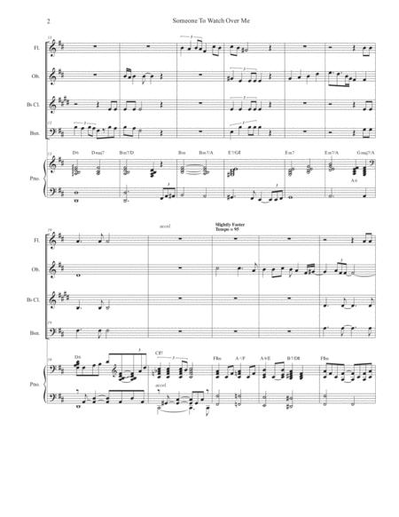 Someone To Watch Over Me Woodwind Quartet And Piano Page 2