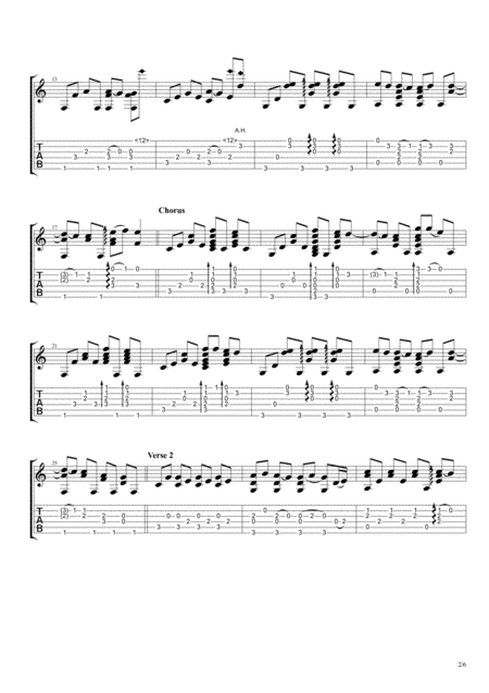 Someone You Loved Fingerstyle Guitar Page 2