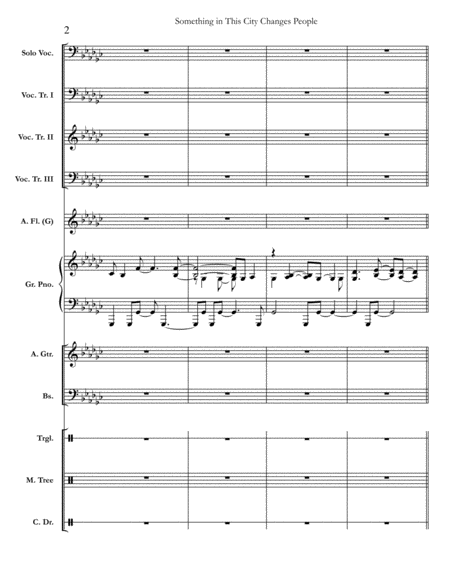 Something In This City Changes People Chicago Full Score Set Of Parts Page 2