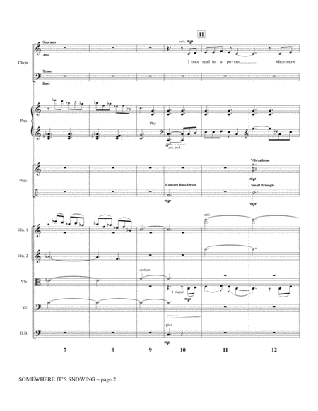 Somewhere Its Snowing Arr John Leavitt Full Score Page 2