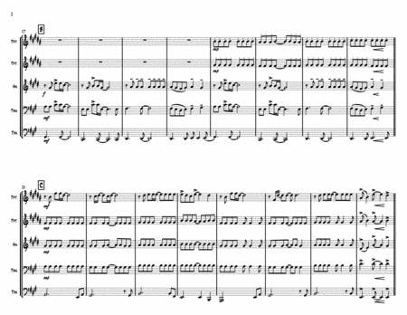 Somewhere Only We Know Keane For Brass Quintet Page 2