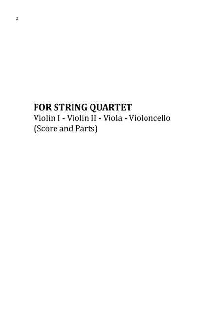 Somewhere Over The Rainbow Sheet Music For String Quartet Score And Parts Page 2