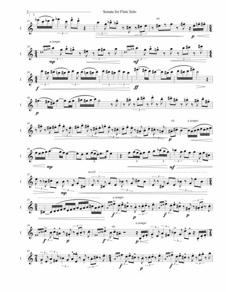 Sonata For Solo Flute Page 2