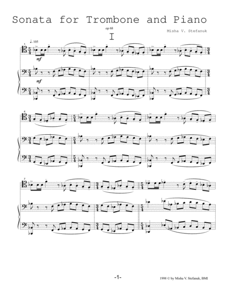 Sonata For Trombone And Piano Op 68 Page 2