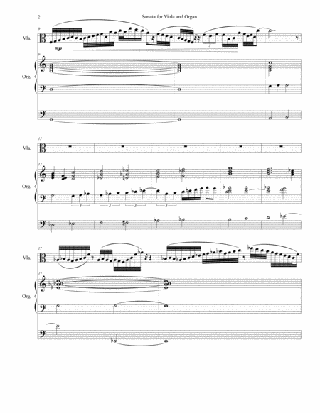 Sonata For Viola And Organ Page 2