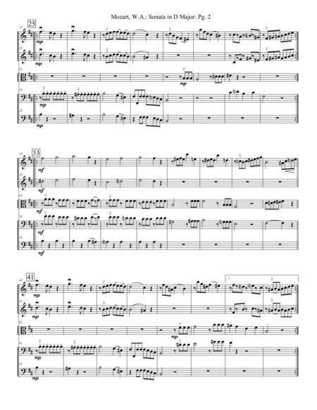 Sonata In D Major K 570 Page 2