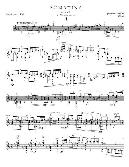 Sonatina For Guitar Solo Page 2