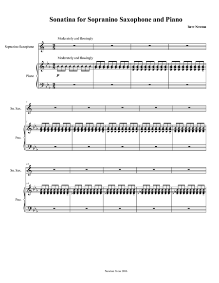 Sonatina For Sopranino Saxophone And Piano Page 2