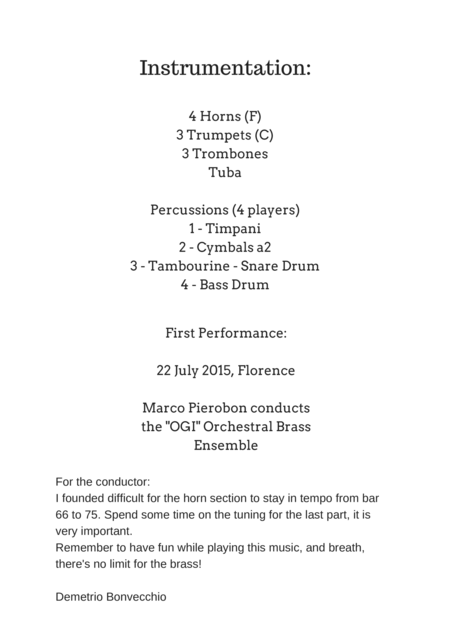 Song For Mr Green Genes Fanfare For Brass Ensemble Score Only Page 2