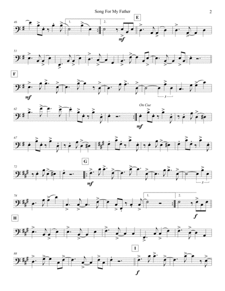 Song For My Father Strings Bass Page 2