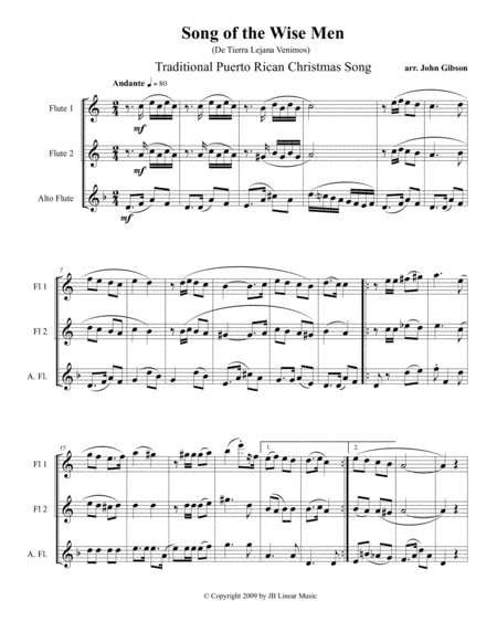 Song Of The Wise Men Flute Trio Page 2