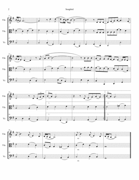 Songbird For String Trio Page 2