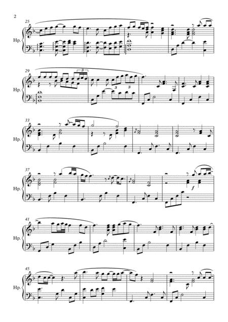 Songbird Harp Solo Page 2