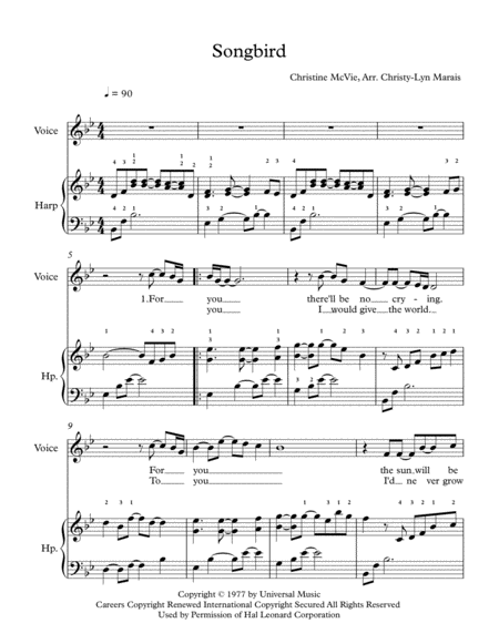 Songbird Harp Voice Bb Major Page 2