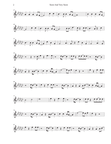 Soon And Very Soon Original Key Violin Page 2