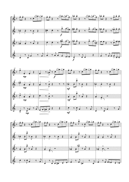 Soul Bossa Nova For Saxophone Quartet Page 2