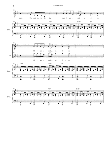 Soul On Fire Duet For Tenor And Bass Solo Page 2