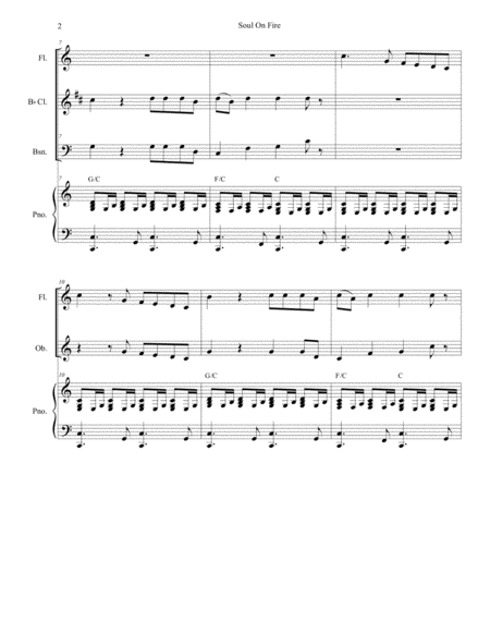 Soul On Fire For Woodwind Quartet Page 2