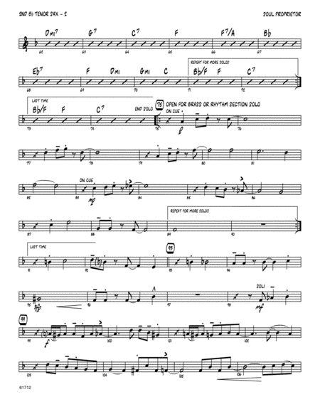 Soul Proprietor 2nd Bb Tenor Saxophone Page 2