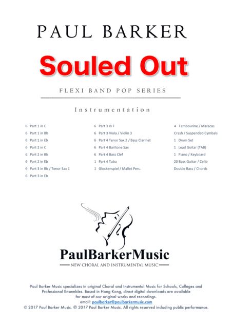 Souled Out Flexi Band Score Parts Page 2