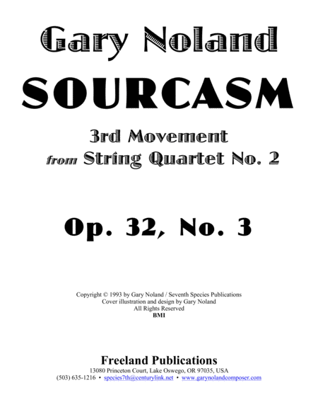 Sourcasm For String Quartet Op 32 No 3 Page 2