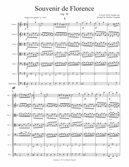 Souvenir De Florence Arranged For String Orchestra Page 2