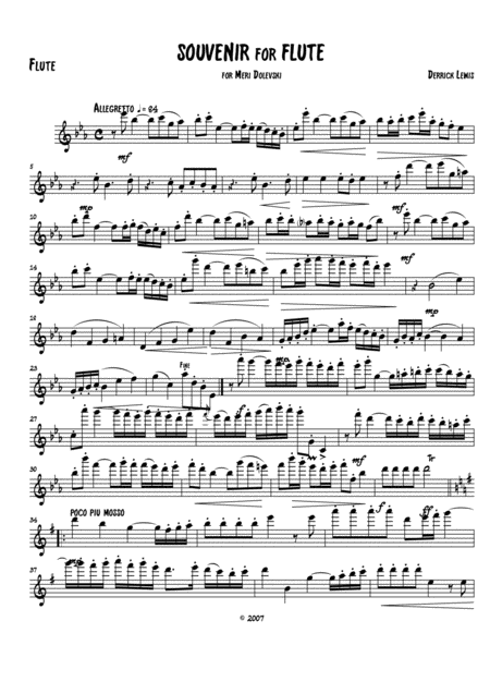 Souvenir For Flute Page 2