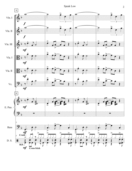 Speak Low String Sextet Page 2