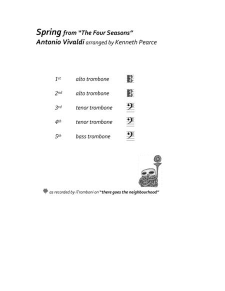 Spring From The Four Seasons For Trombone Quintet From Itromboni Page 2