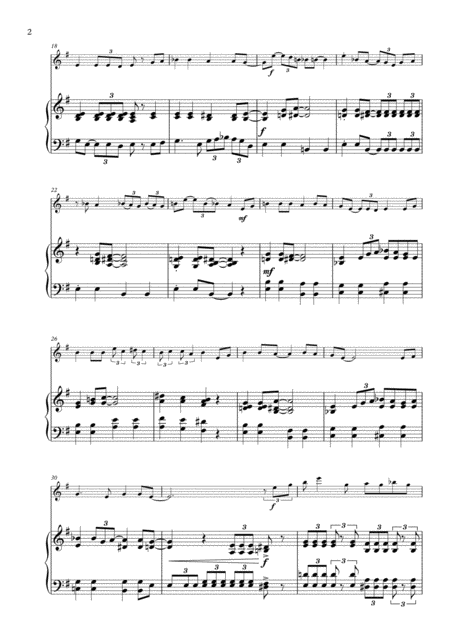 St James Infirmary For Solo Flute And Piano Page 2