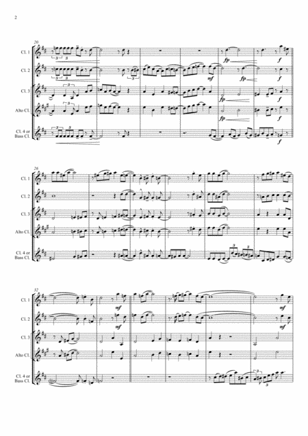 St Louis Blues Handy For Clarinet Choir In 4 Parts Page 2