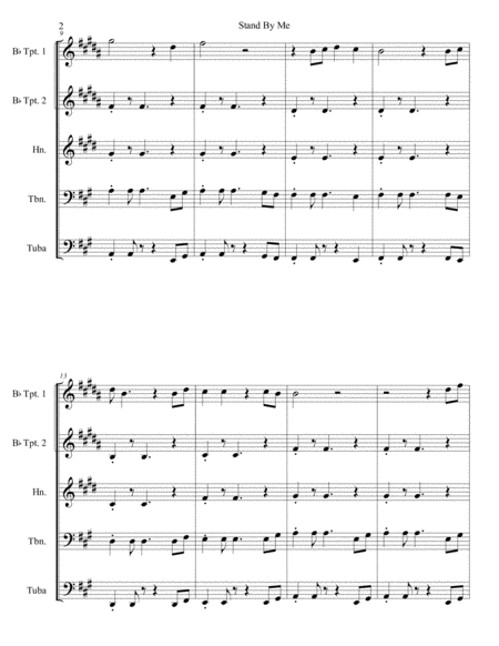 Stand By Me Brass Quintet Page 2