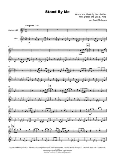 Stand By Me Clarinet And Violin Duet Page 2