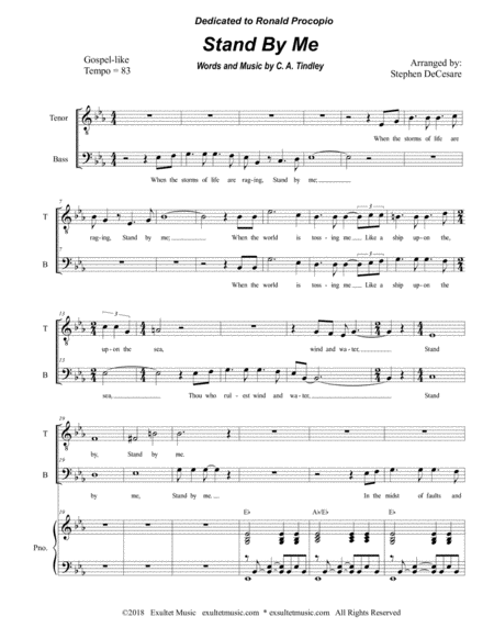 Stand By Me Duet For Tenor And Bass Solo Page 2