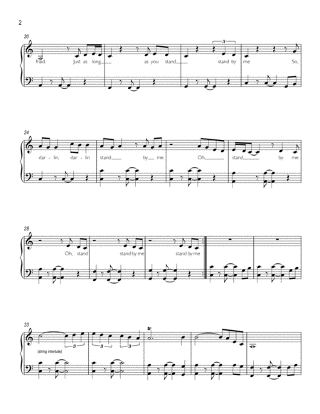 Stand By Me Easy Piano Page 2