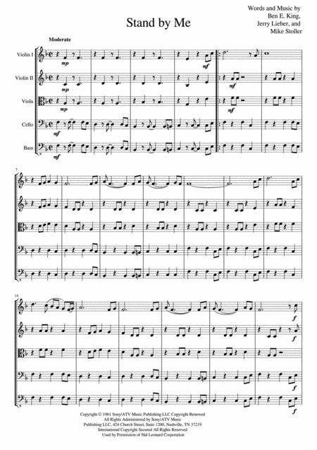 Stand By Me String Orchestra Page 2