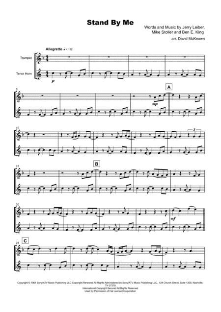 Stand By Me Trumpet And Tenor Horn Duet Page 2