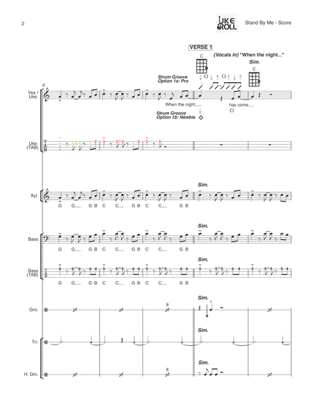 Stand By Me Ukulele Orff Strings Page 2